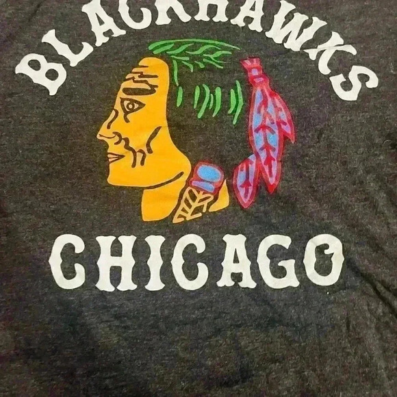 HOMAGE Chicago blackhawks retro vintage style t-shirt - Picture 2 of 2